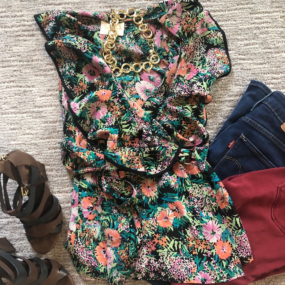 Anthropologie Wrap Top
